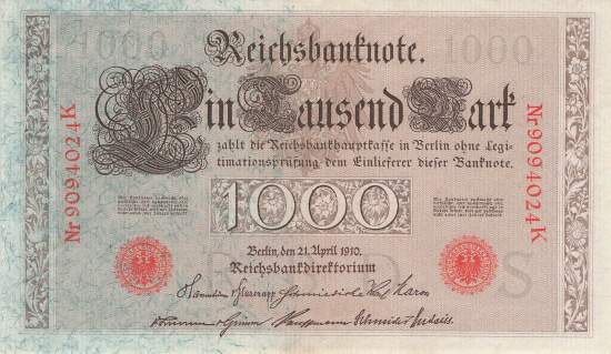 1000 Mark 1910 ro.45c S/K